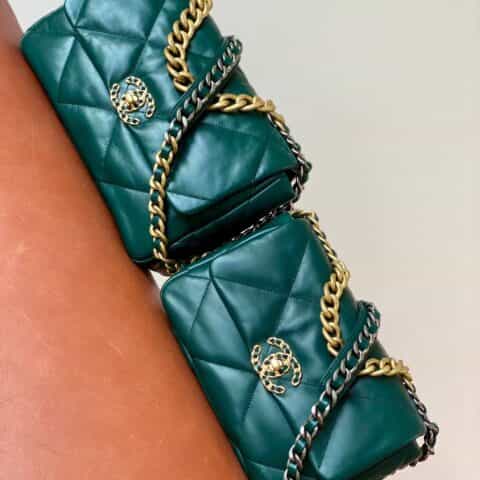 Chanel 19 Flap Bag AS1160 AS1161 森林绿