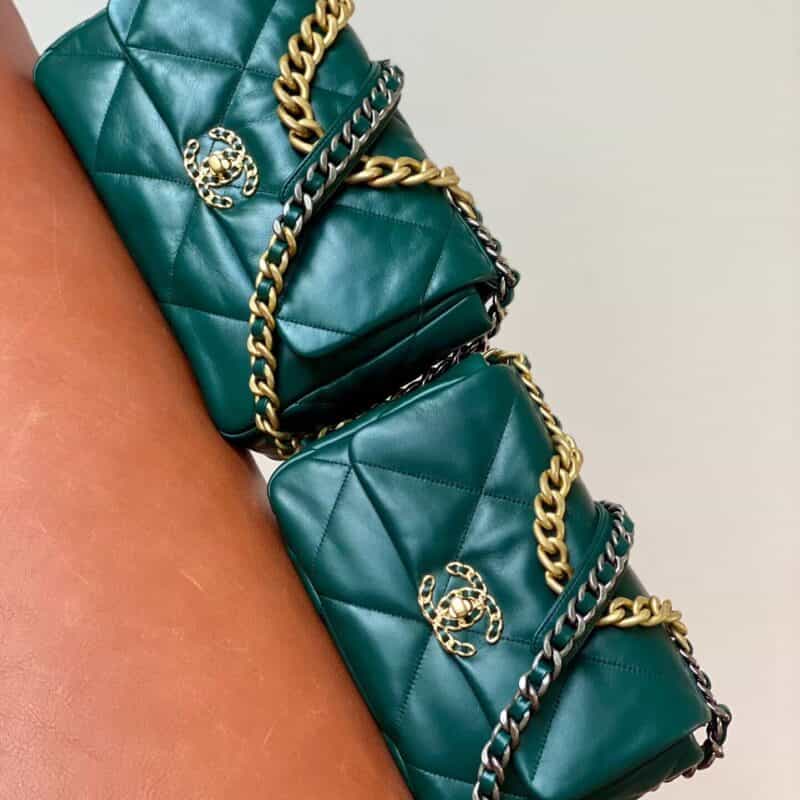 Chanel 19 Flap Bag AS1160 AS1161 森林绿