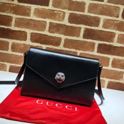GUCCI古驰女包中号虎头单肩包信封包527857