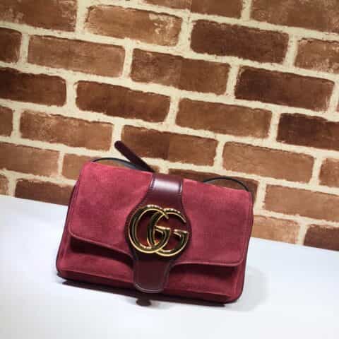 GUCCI古驰磨砂皮GG单肩斜挎包550129