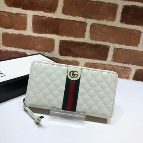 GUCCI古驰饰双G皮革全拉链钱包536450
