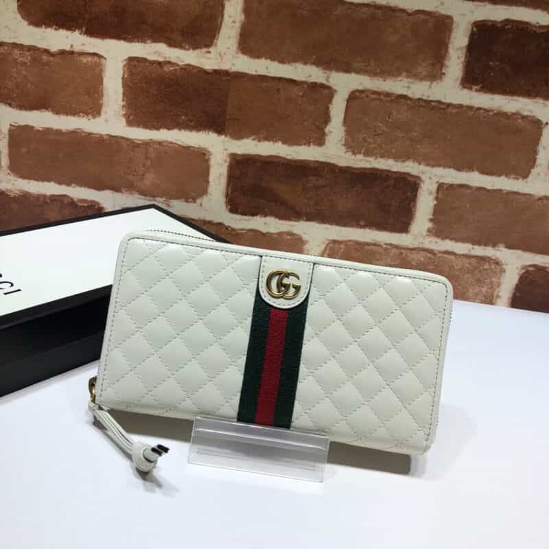 GUCCI古驰饰双G皮革全拉链钱包536450
