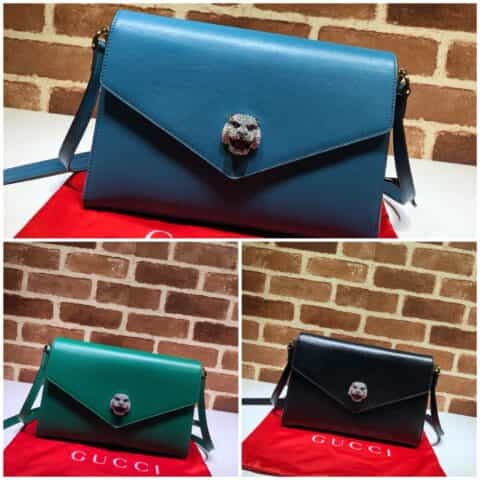 GUCCI古驰女包中号虎头单肩包信封包527857