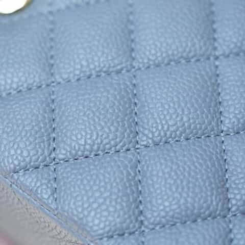 Chanel CF23 Classic flap bag A01113灰蓝