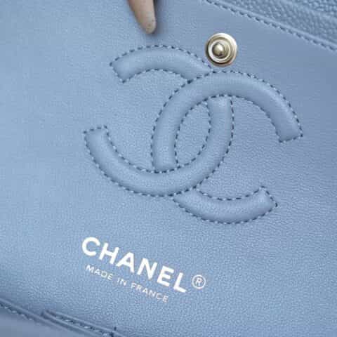 Chanel CF23 Classic flap bag A01113灰蓝