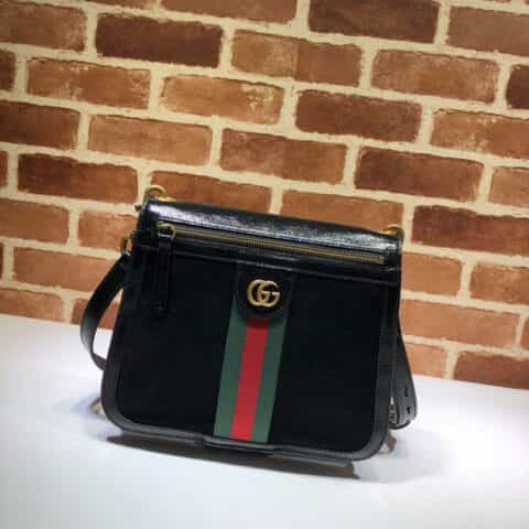 GUCCI古驰栗色磨砂皮肩背包523658