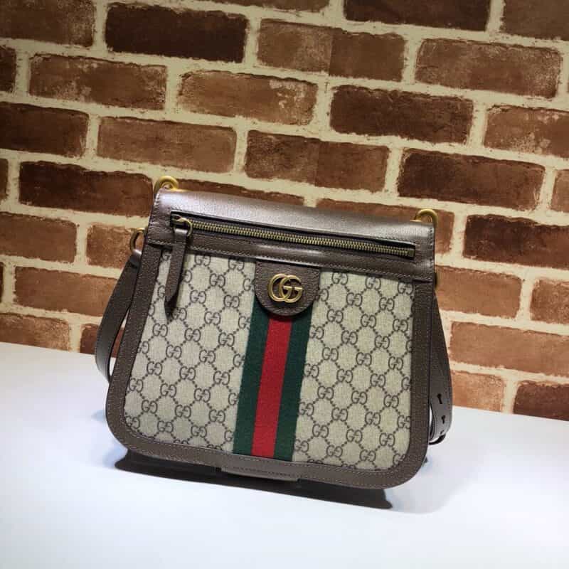 GUCCI古驰红绿条纹GG肩背包523658