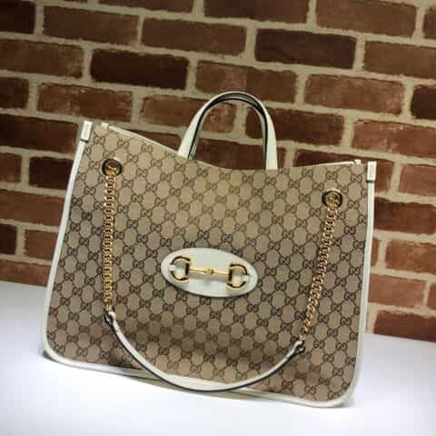 GUCCI古驰马衔扣1955系列托特包623695