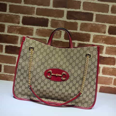 GUCCI古驰马衔扣1955系列托特包623695