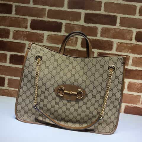 GUCCI古驰马衔扣1955系列托特包623695
