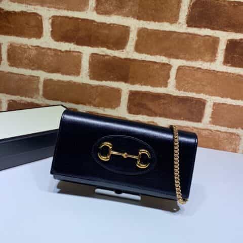 GUCCI古驰马衔扣1955系列白色皮革肩背包621888