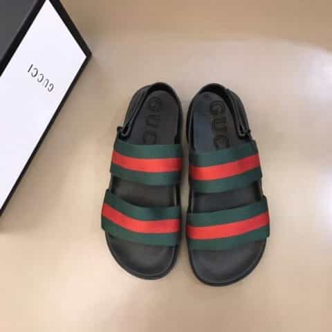 GUCCI古驰 高端精品,原版织带G家新品男士拖鞋