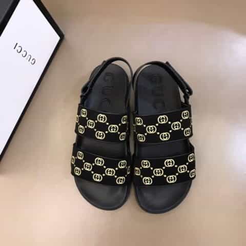 GUCCI古驰 精美电绣工艺高端精品G家新品男士拖鞋