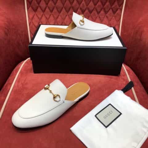 GUCCI古驰 进口罗拉针车线G家经典鞋王平底拖