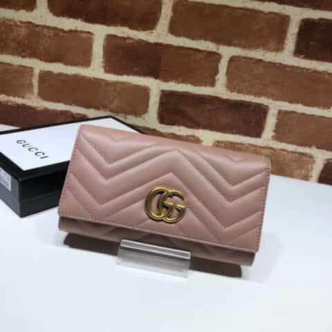 GUCCI古驰GG Marmont系列长款钱包443436