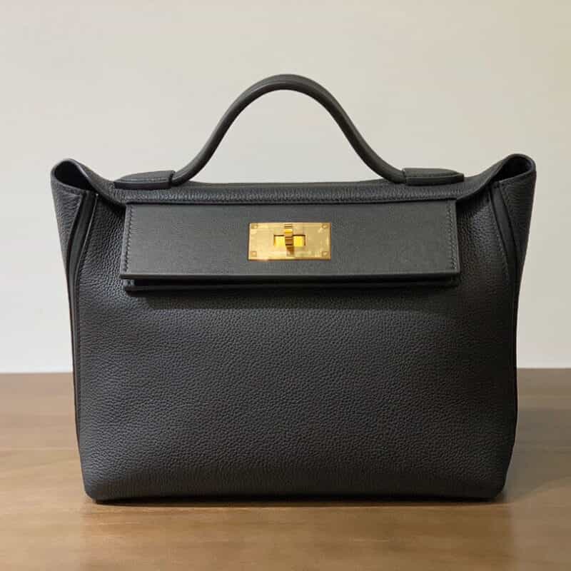 Hermès爱马仕 Kelly 2424 黑色金扣 29CM