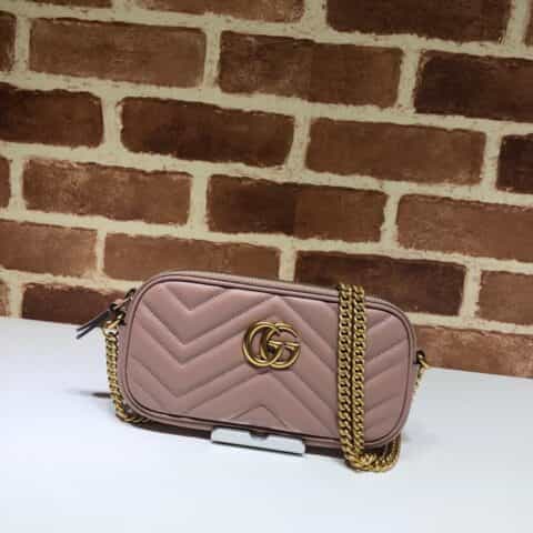GUCCI古驰GG Marmont迷你单肩斜挎包598596