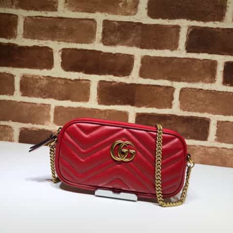 GUCCI古驰GG Marmont迷你单肩斜挎包598596
