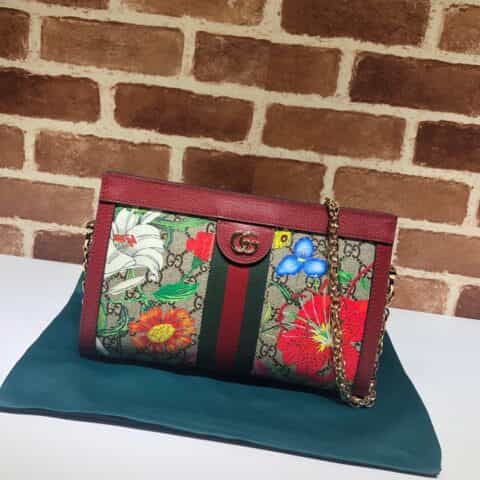 GUCCI古驰Ophidia系列GG花卉小号肩背包503877