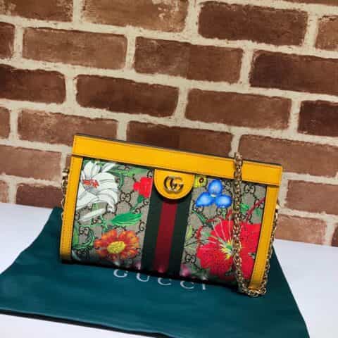 GUCCI古驰Ophidia系列GG花卉小号肩背包503877