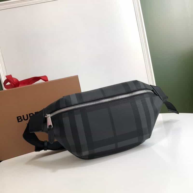 Burberry巴宝莉装饰 London 格纹新款腰包