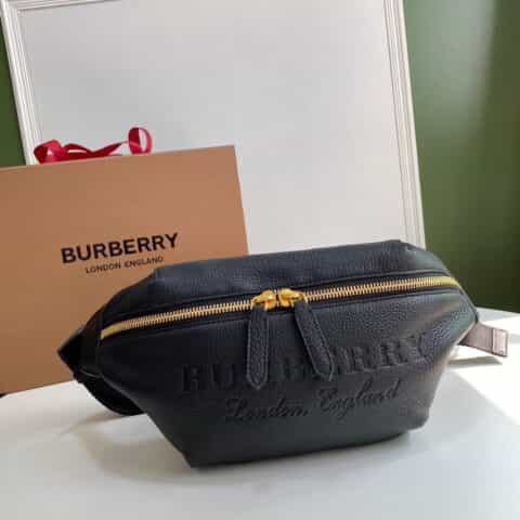 Burberry巴宝莉涂鸦皮革材质腰包