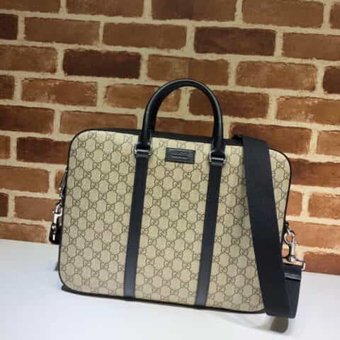 GUCCI古驰双G帆布皮革公文包450944