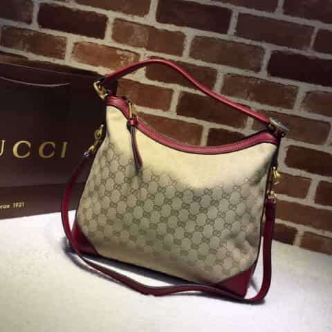GUCCI古驰MISS GG单肩手提包 326514西瓜红G 小号圆底包326514