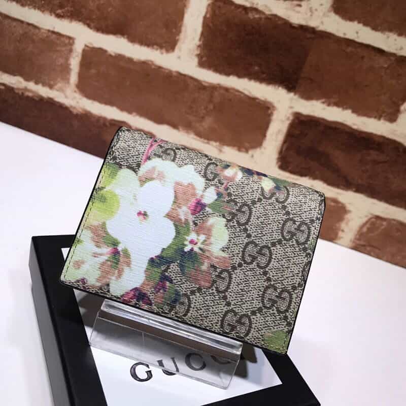 GUCCI古驰青花图案女士短夹424896