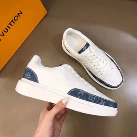 LV/路易威登 白色头层牛皮新品男士高端休闲运动鞋