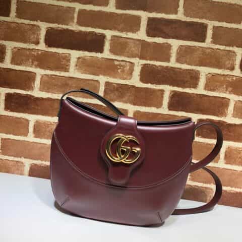 GUCCI古驰Arli 小牛皮 双G扣 古驰单肩斜挎包568857