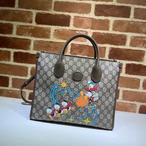 GUCCI古驰Disney x Gucci唐老鸭印花托特包648134