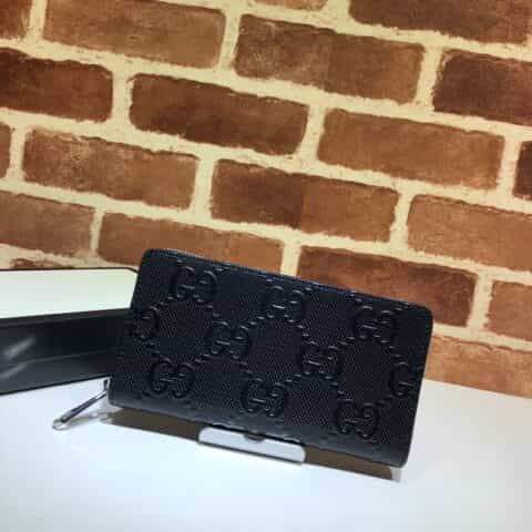 GUCCI古驰GG印花压纹全拉链式钱包625558