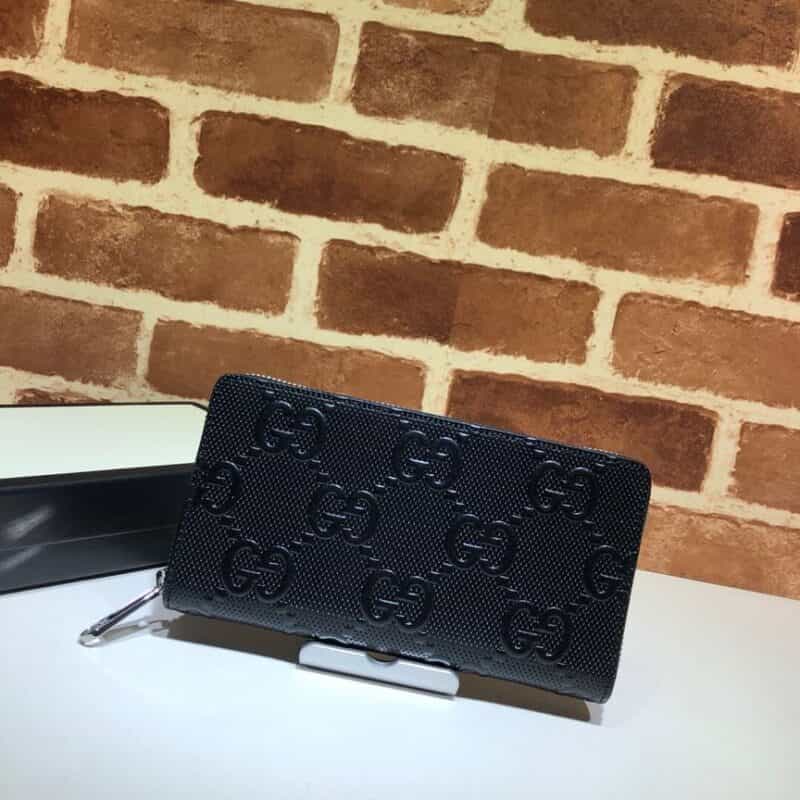 GUCCI古驰GG印花压纹全拉链式钱包625558