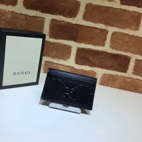 GUCCI古驰GG印花压纹卡片夹625564