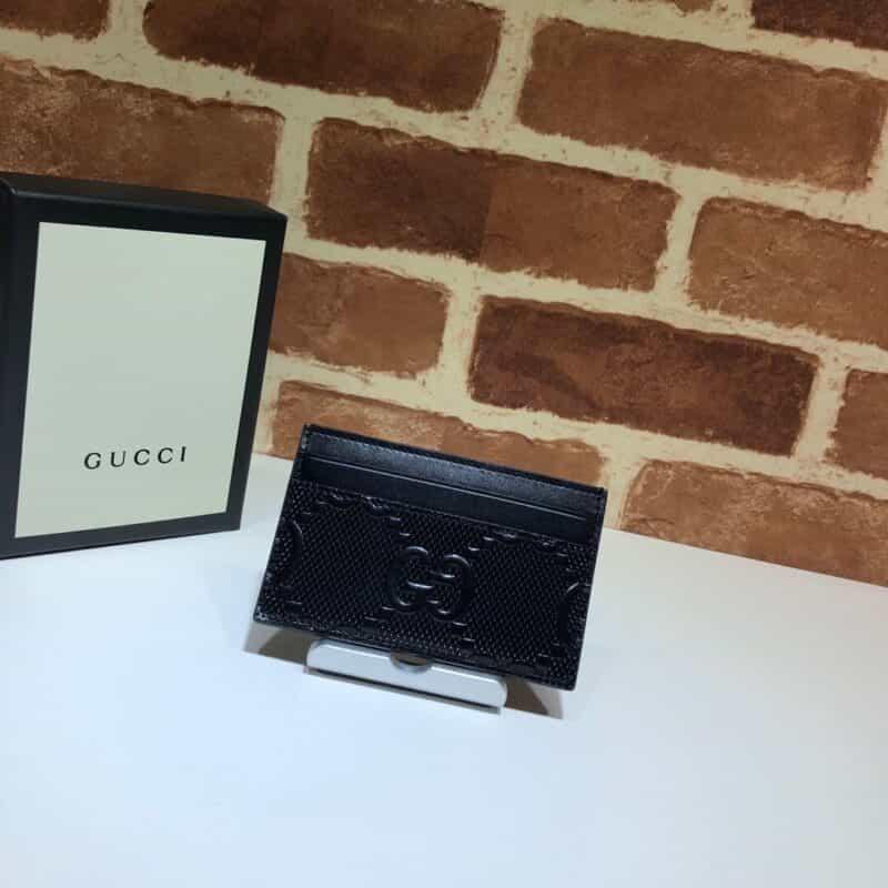 GUCCI古驰GG印花压纹卡片夹625564