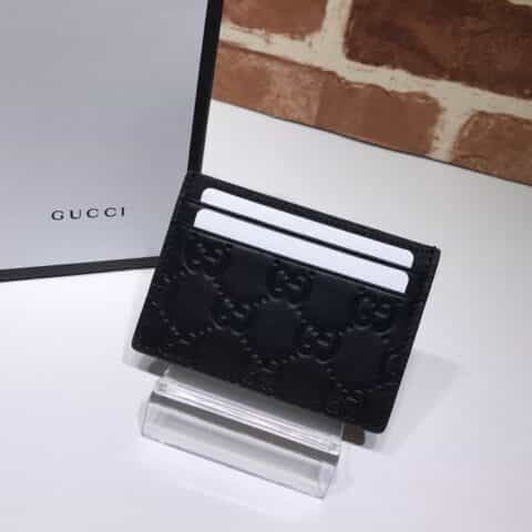 GUCCI古驰Signature皮革卡片夹473927