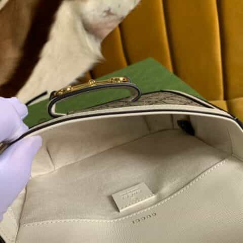 Gucci 马衔扣1955系列迷你手袋658574 HUHHG 9759