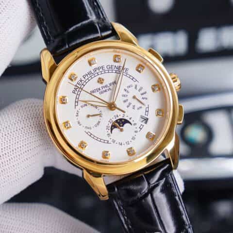 百达翡丽复杂功能计时系列进口9100多功能机芯腕表