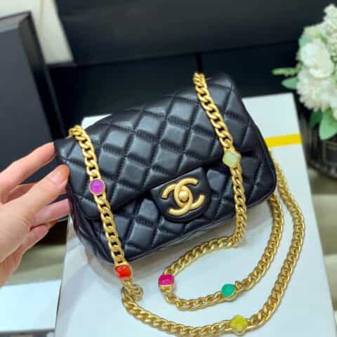 Chanel CF17 Classic flap bag CF宝石包 AS1786黑色