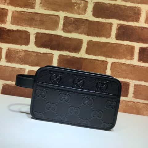 GUCCI古驰男女包GG压纹化妆箱手拿包627470