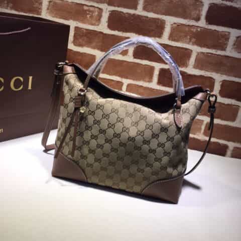 GUCCI古驰女士牛皮帆布手提单肩斜挎包353120