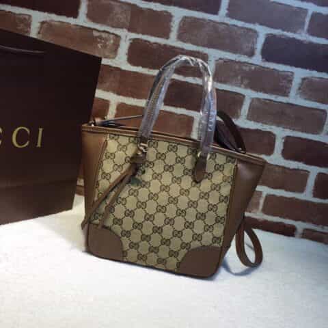 GUCCI古驰双G帆布皮革手提斜挎包353121