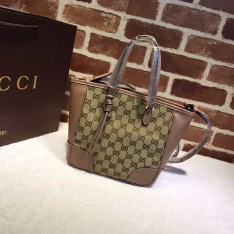 GUCCI古驰双G帆布皮革手提斜挎包353121