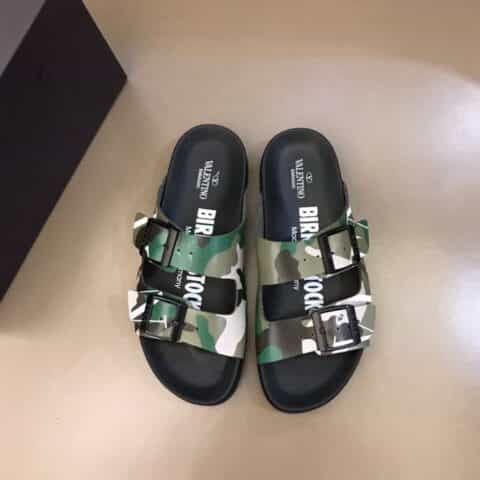 Valentino华伦天奴 V T华伦高端时尚男士拖鞋