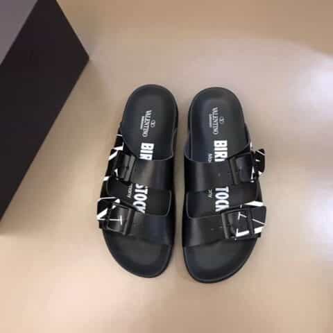 Valentino华伦天奴 V T华伦高端时尚男士拖鞋