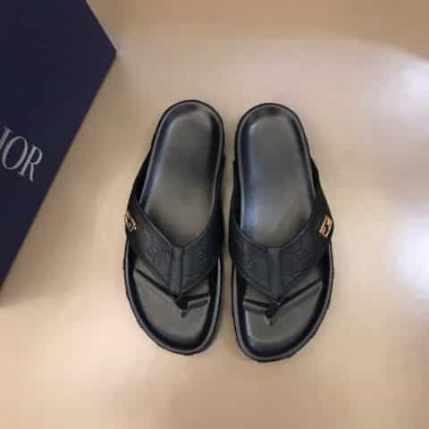 GUCCI古驰  头层小牛皮材质G家新品男士拖鞋
