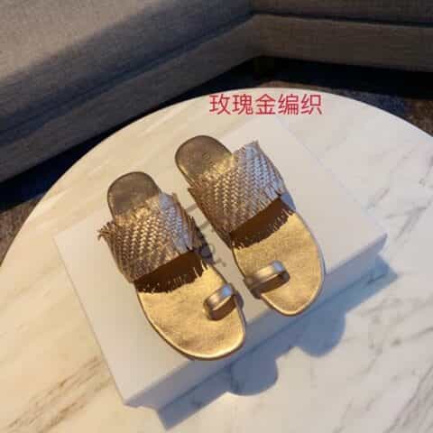 DIOR迪奥   进口镶五角星真皮大底经典拖鞋系列