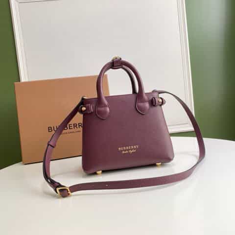Burberry巴宝莉经典House格纹棉质裁片The Banner 班纳手袋