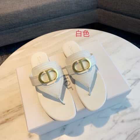 DIOR迪奥 进口镶五角星真皮大底经典拖鞋系列